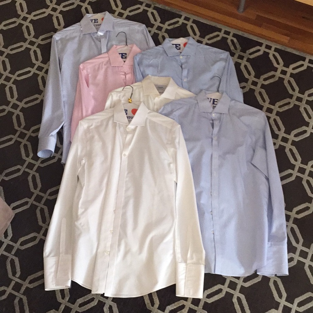 Charles Tyrwhitt six (6) dress shirts bundle
